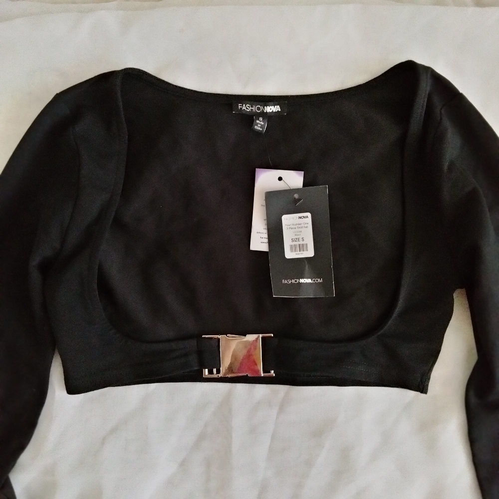 Fashion Nova Buckle Top